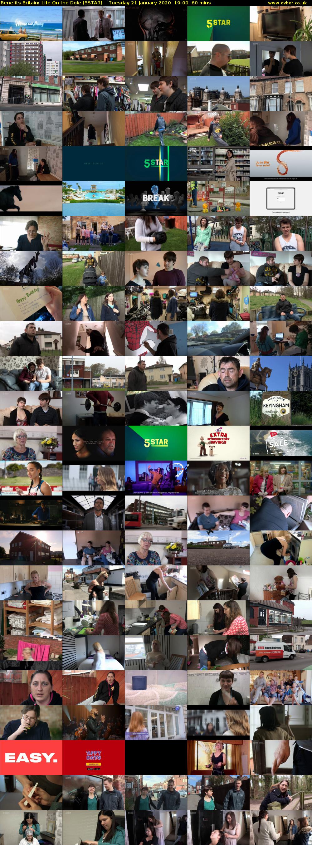 Benefits Britain: Life On the Dole (5STAR) Tuesday 21 January 2020 19:00 - 20:00