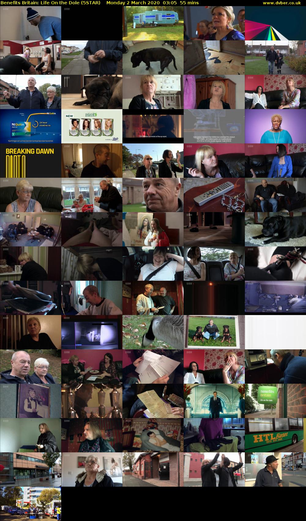 Benefits Britain: Life On the Dole (5STAR) Monday 2 March 2020 03:05 - 04:00