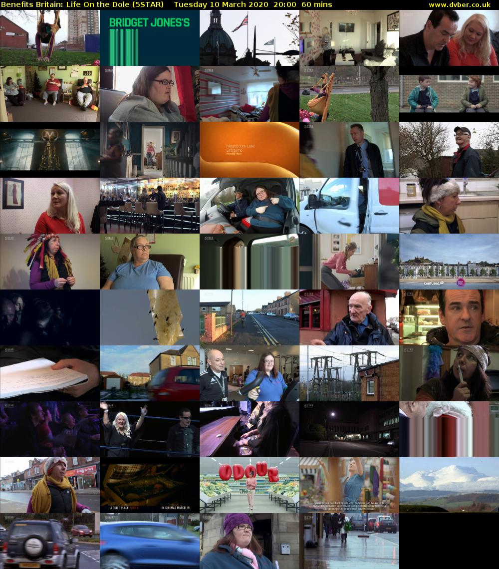 Benefits Britain: Life On the Dole (5STAR) Tuesday 10 March 2020 20:00 - 21:00