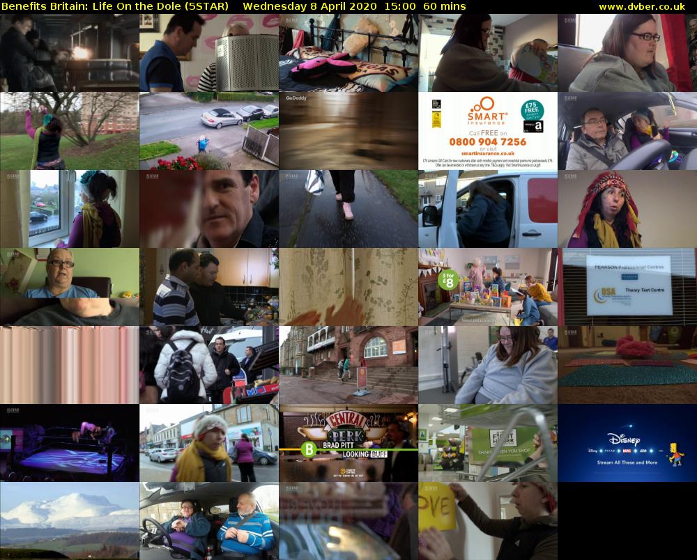 Benefits Britain: Life On the Dole (5STAR) Wednesday 8 April 2020 15:00 - 16:00
