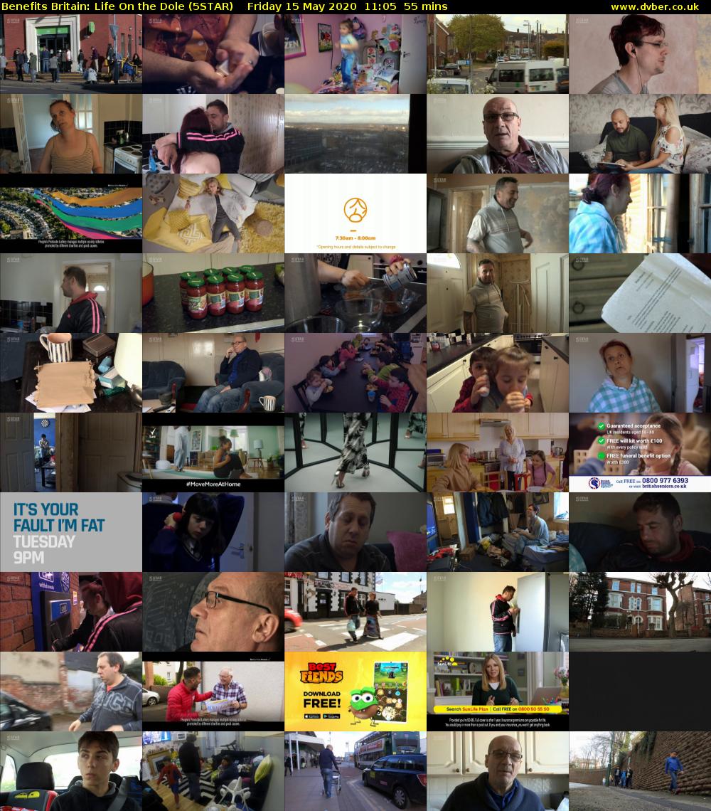 Benefits Britain: Life On the Dole (5STAR) Friday 15 May 2020 11:05 - 12:00
