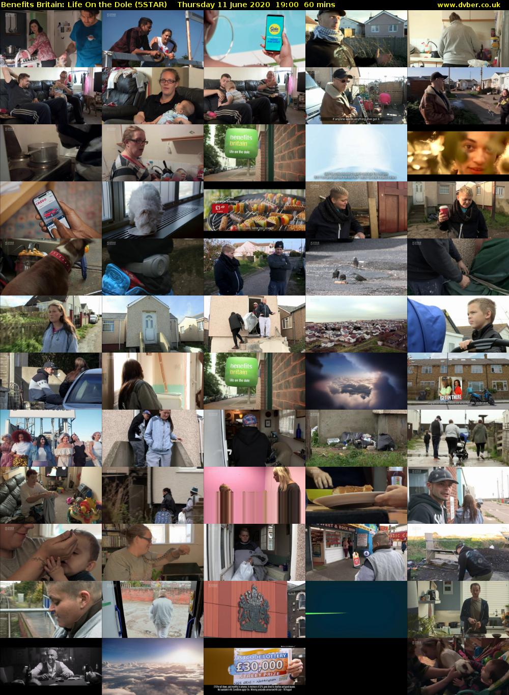 Benefits Britain: Life On the Dole (5STAR) Thursday 11 June 2020 19:00 - 20:00