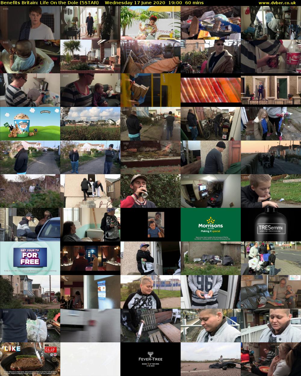 Benefits Britain: Life On the Dole (5STAR) Wednesday 17 June 2020 19:00 - 20:00
