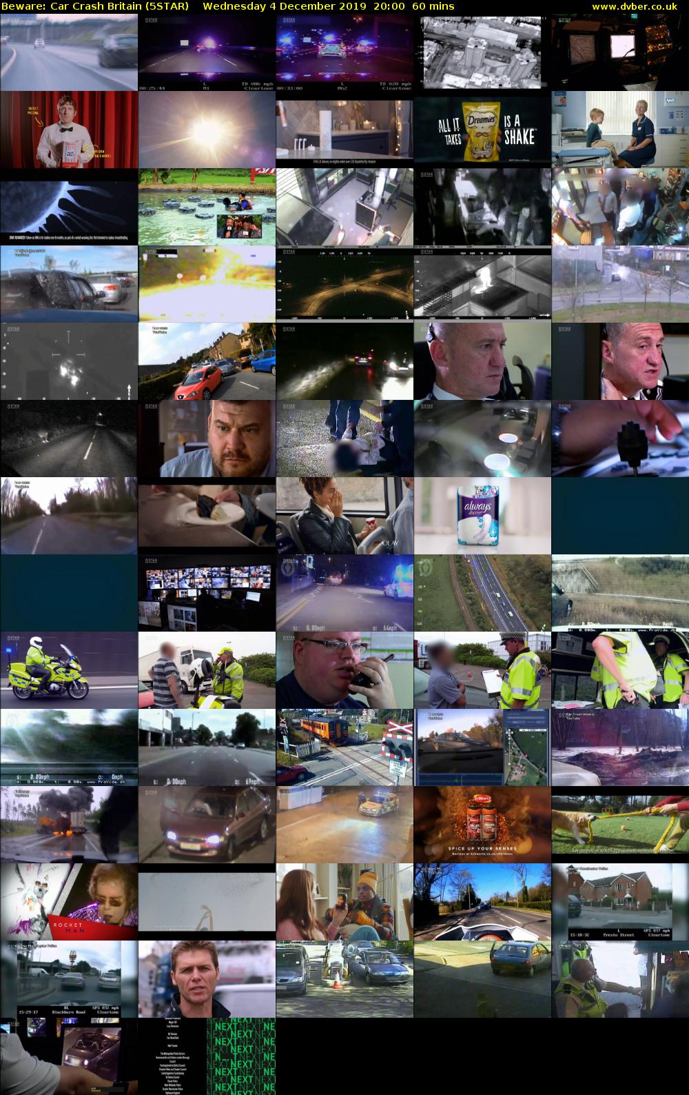 Beware: Car Crash Britain (5STAR) Wednesday 4 December 2019 20:00 - 21:00