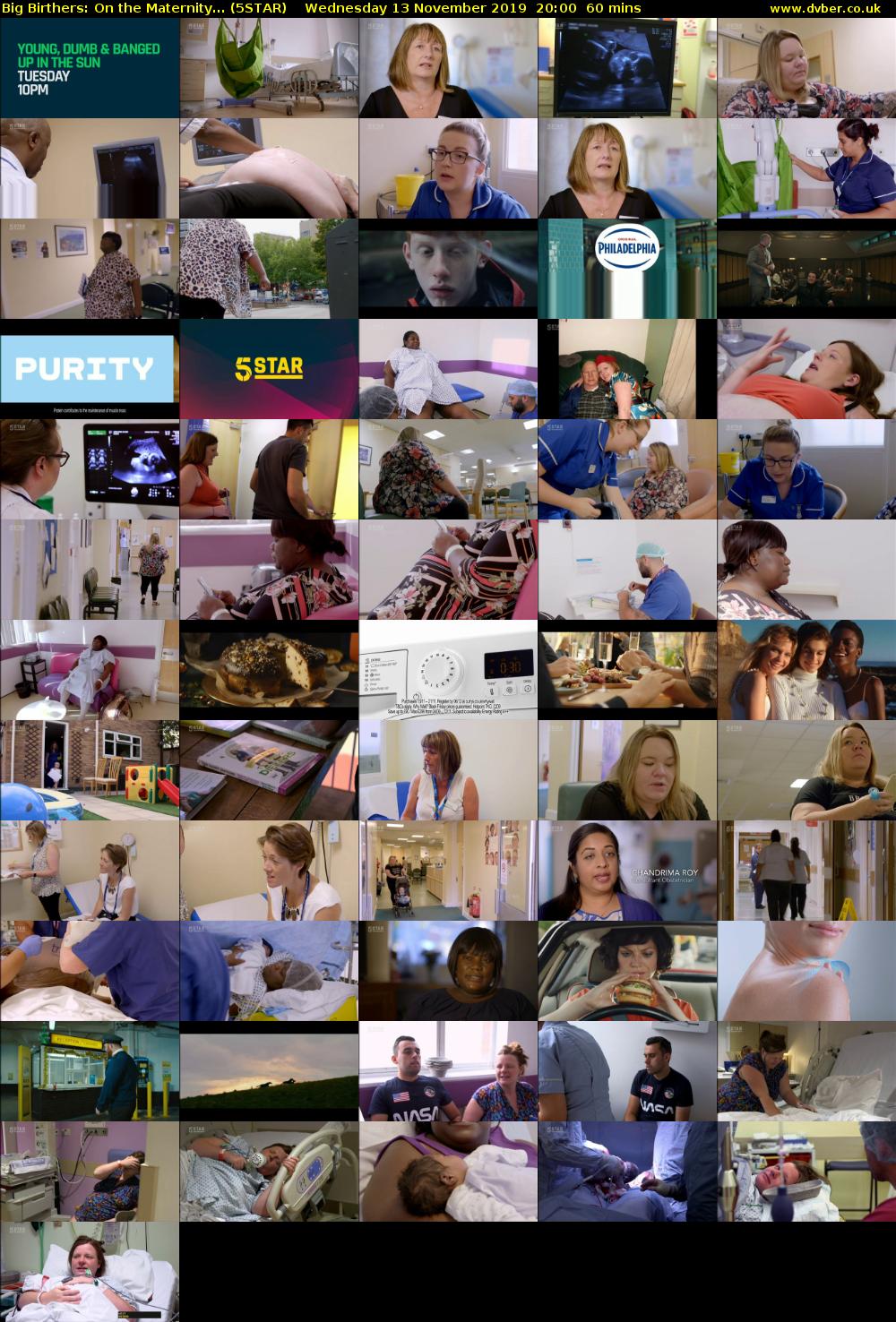 Big Birthers: On the Maternity... (5STAR) Wednesday 13 November 2019 20:00 - 21:00