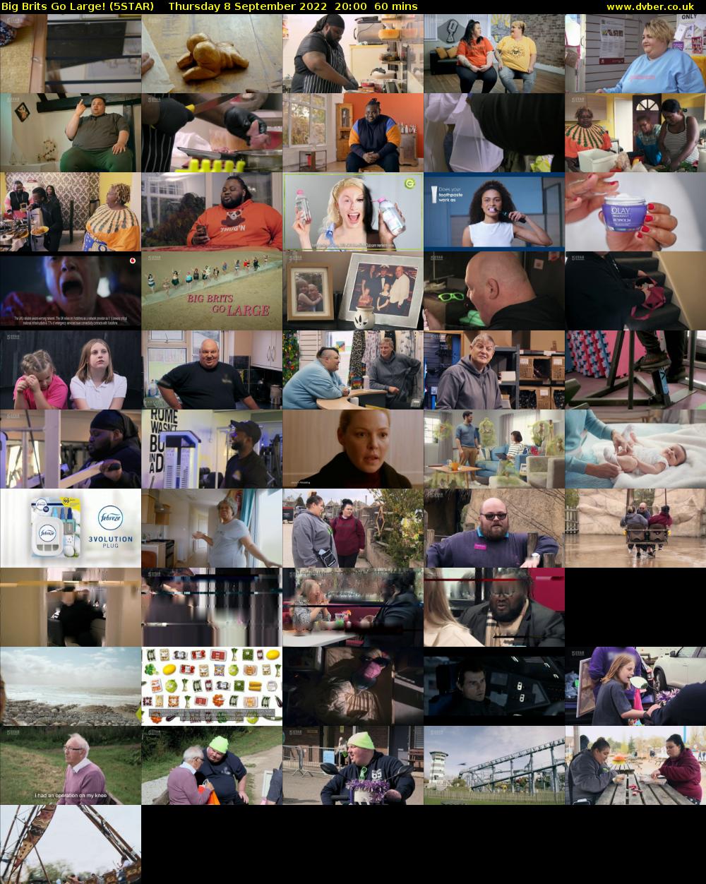 Big Brits Go Large! (5STAR) Thursday 8 September 2022 20:00 - 21:00