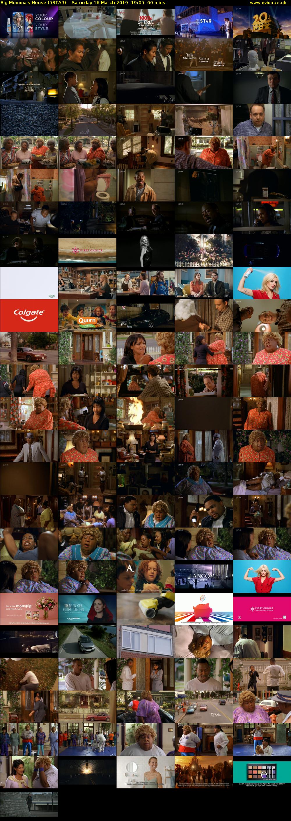 Big Momma's House (5STAR) Saturday 16 March 2019 19:05 - 20:05