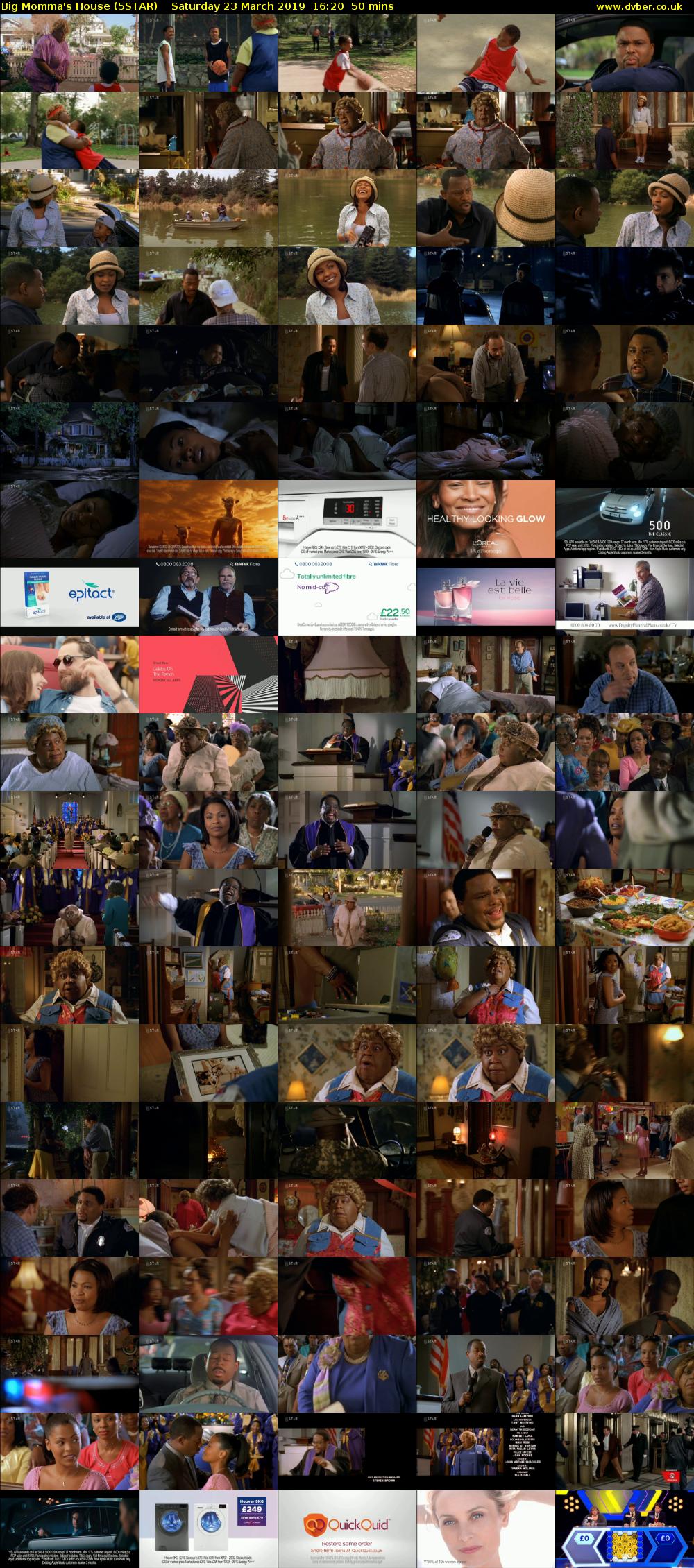 Big Momma's House (5STAR) Saturday 23 March 2019 16:20 - 17:10