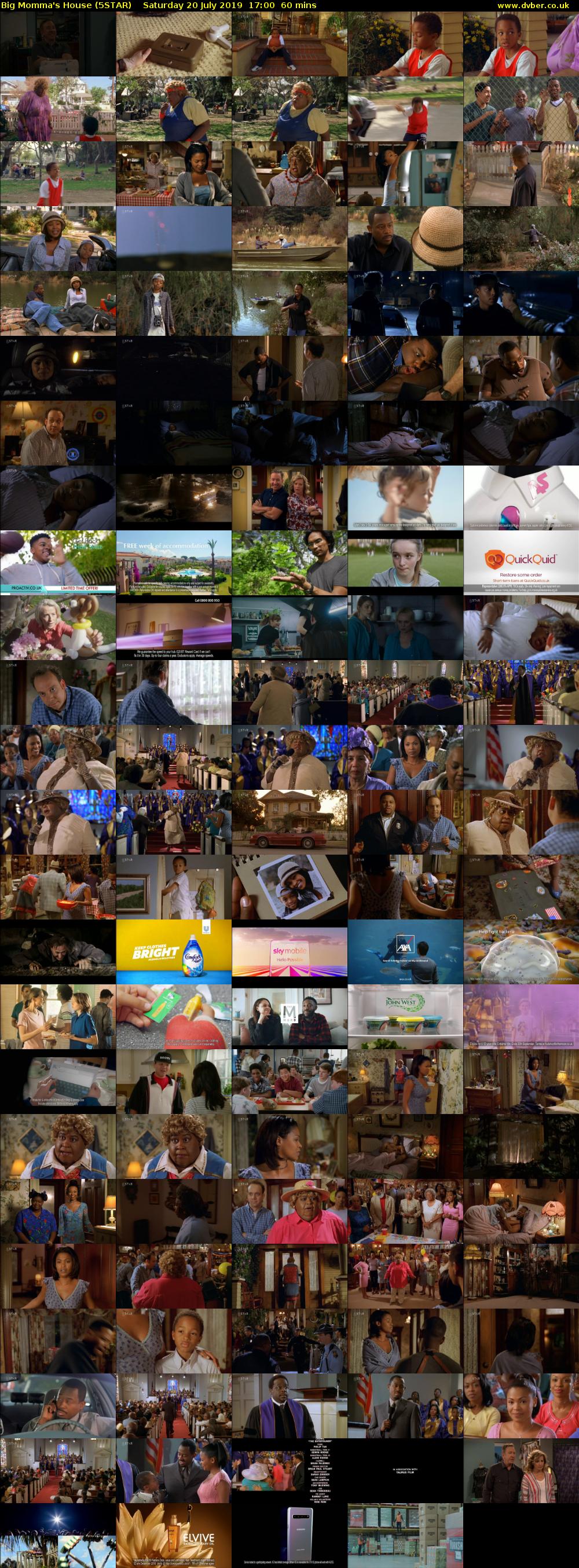 Big Momma's House (5STAR) Saturday 20 July 2019 17:00 - 18:00