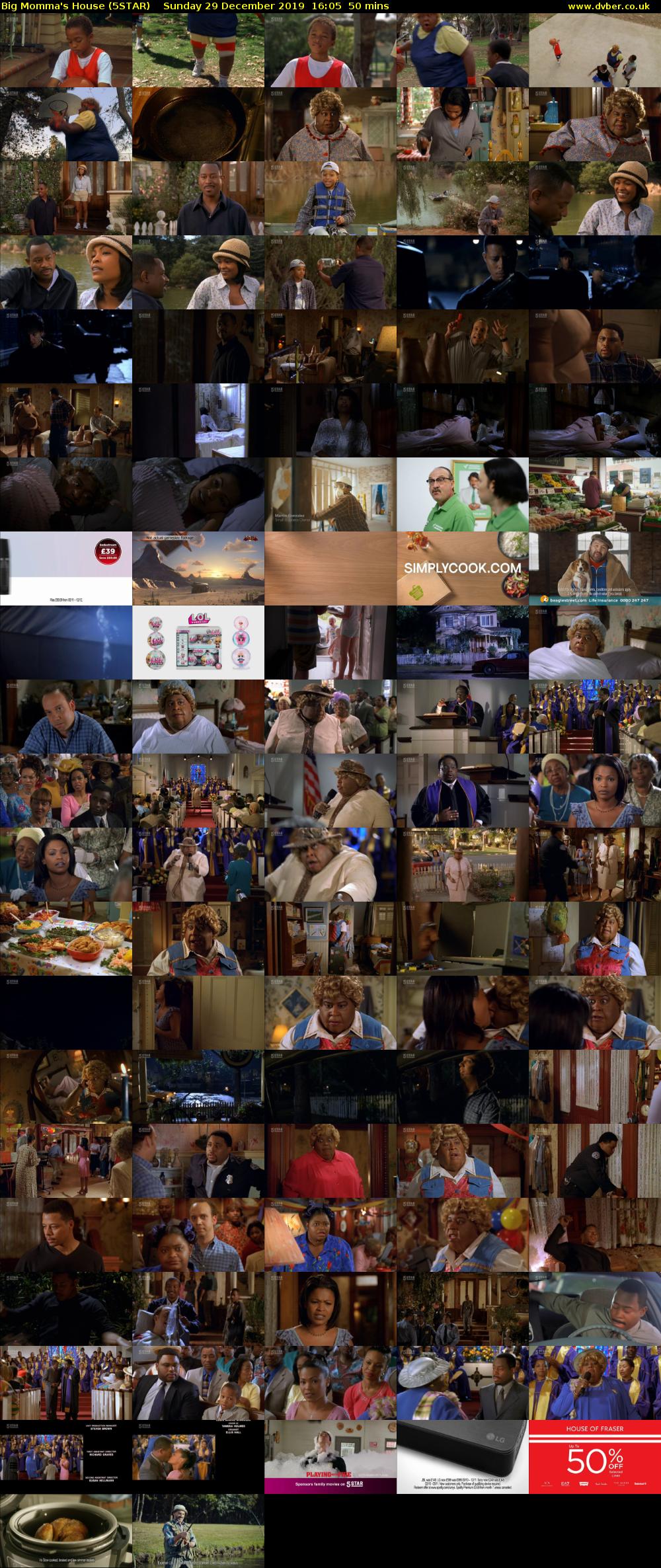 Big Momma's House (5STAR) Sunday 29 December 2019 16:05 - 16:55