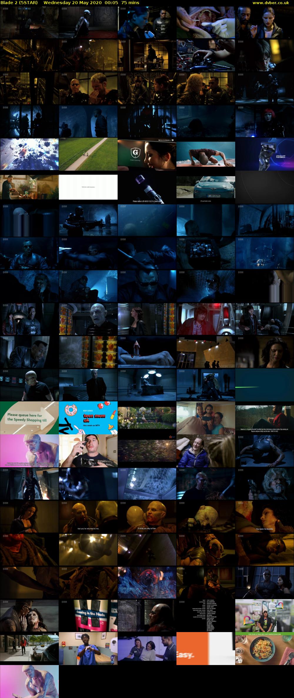 Blade 2 (5STAR) Wednesday 20 May 2020 00:05 - 01:20