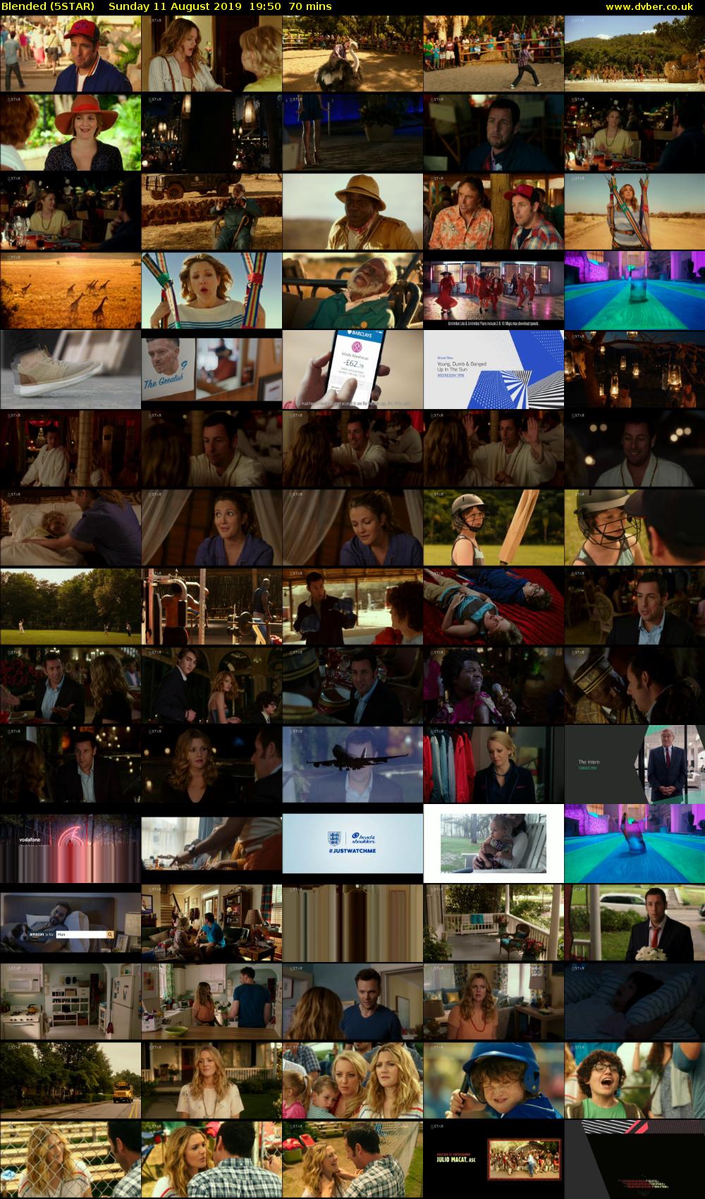 Blended (5STAR) Sunday 11 August 2019 19:50 - 21:00