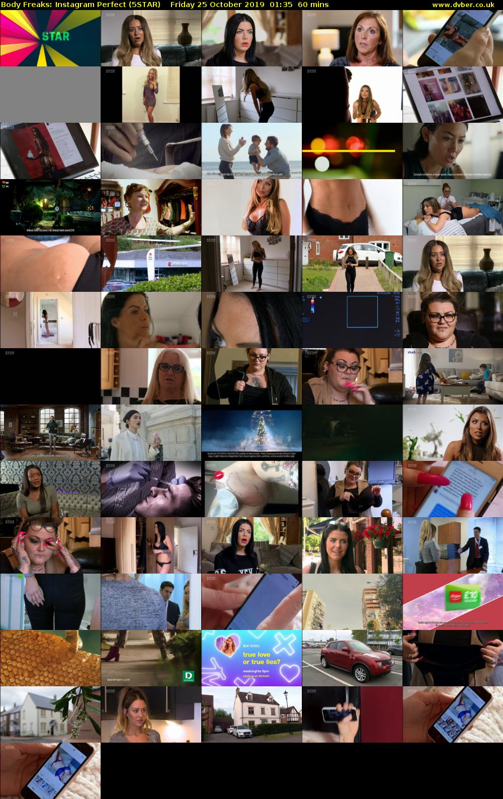 Body Freaks: Instagram Perfect (5STAR) Friday 25 October 2019 01:35 - 02:35