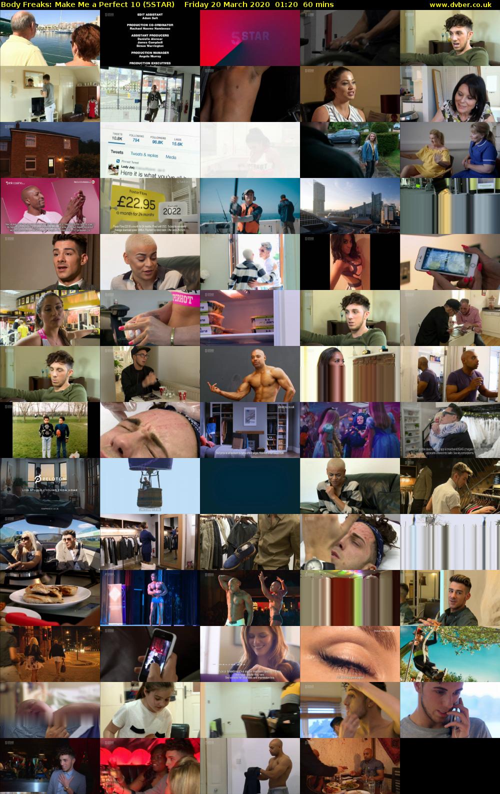 Body Freaks: Make Me a Perfect 10 (5STAR) Friday 20 March 2020 01:20 - 02:20