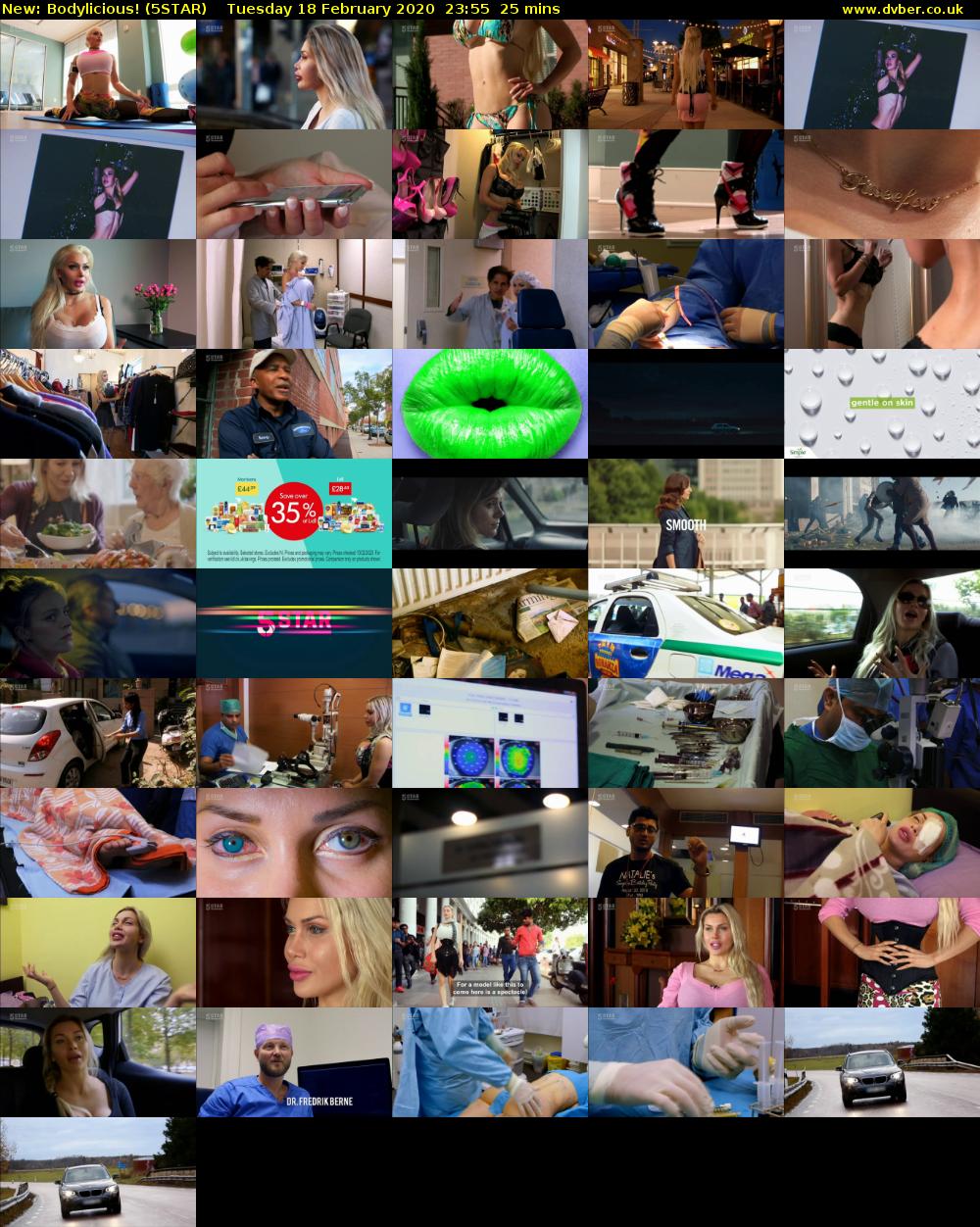 Bodylicious! (5STAR) Tuesday 18 February 2020 23:55 - 00:20