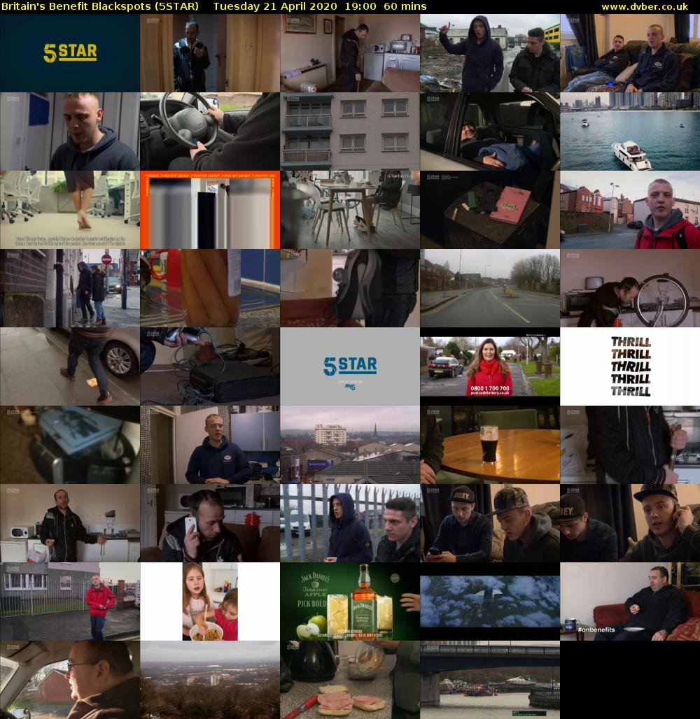 Britain's Benefit Blackspots (5STAR) Tuesday 21 April 2020 19:00 - 20:00