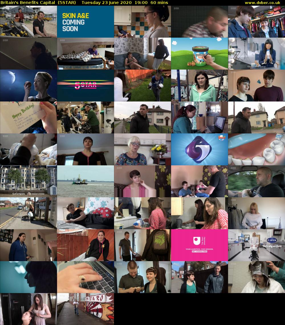Britain's Benefits Capital  (5STAR) Tuesday 23 June 2020 19:00 - 20:00