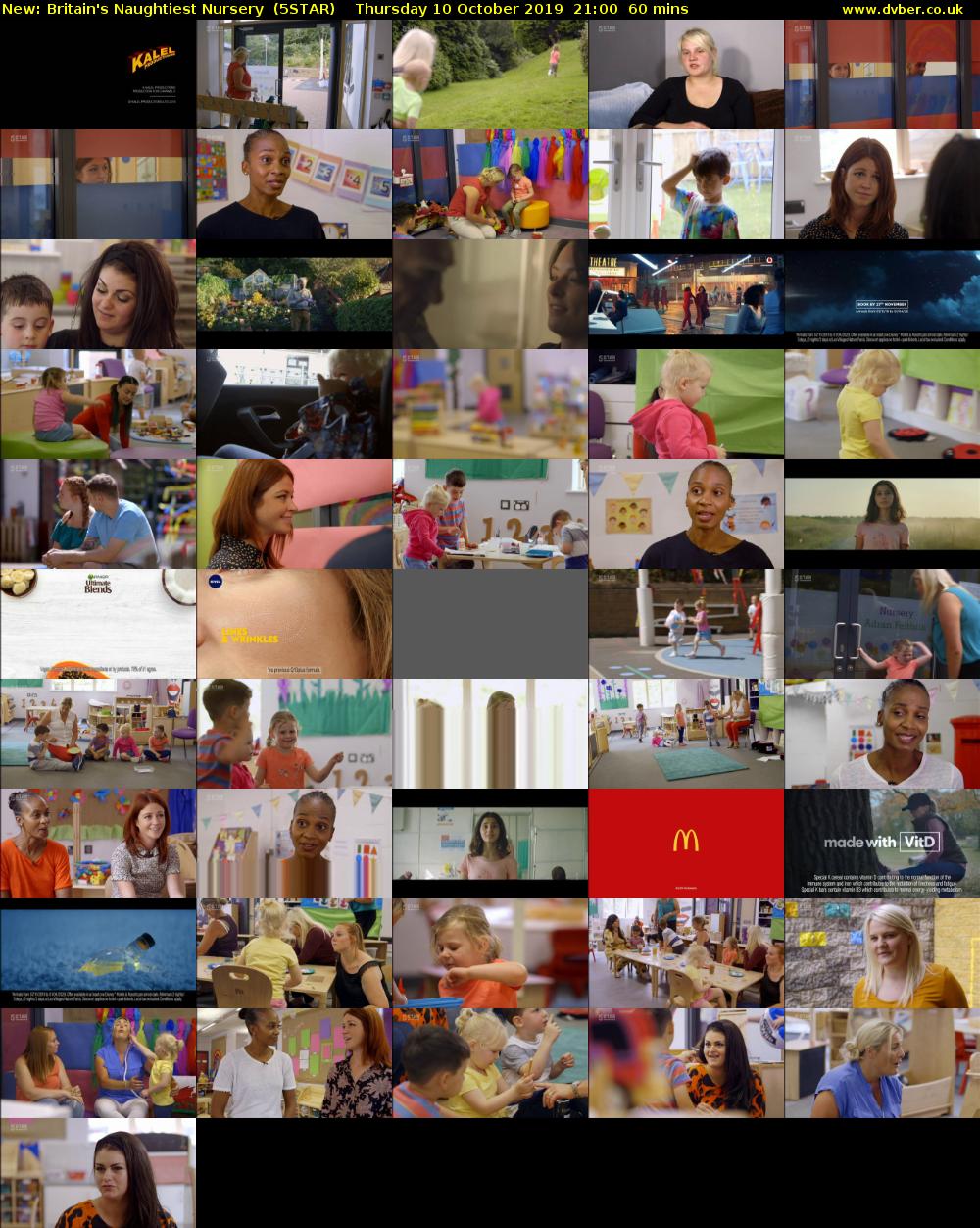 Britain's Naughtiest Nursery (5STAR) Thursday 10 October 2019 21:00 - 22:00