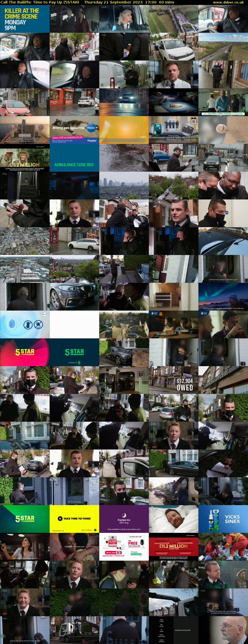 Call The Bailiffs: Time to Pay Up (5STAR) Thursday 21 September 2023 17:00 - 18:00