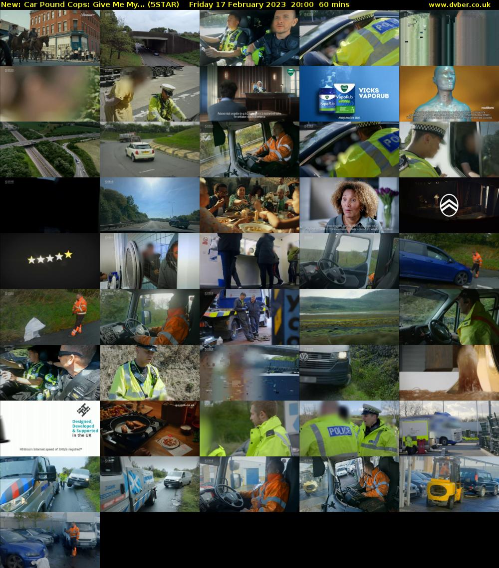 Car Pound Cops: Give Me My... (5STAR) Friday 17 February 2023 20:00 - 21:00