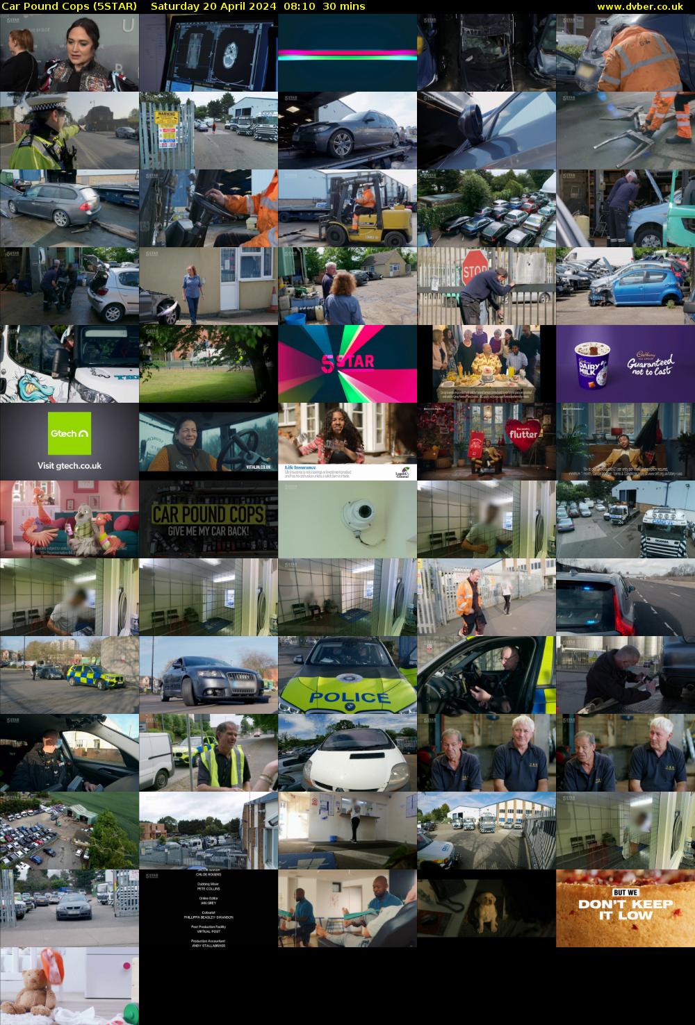 Car Pound Cops (5STAR) Saturday 20 April 2024 08:10 - 08:40