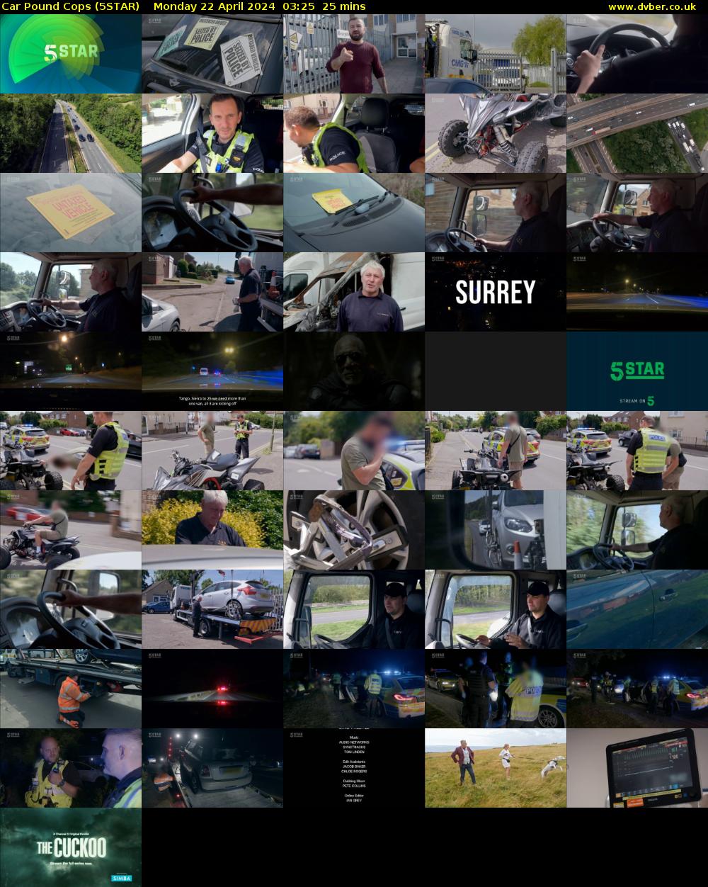 Car Pound Cops (5STAR) Monday 22 April 2024 03:25 - 03:50