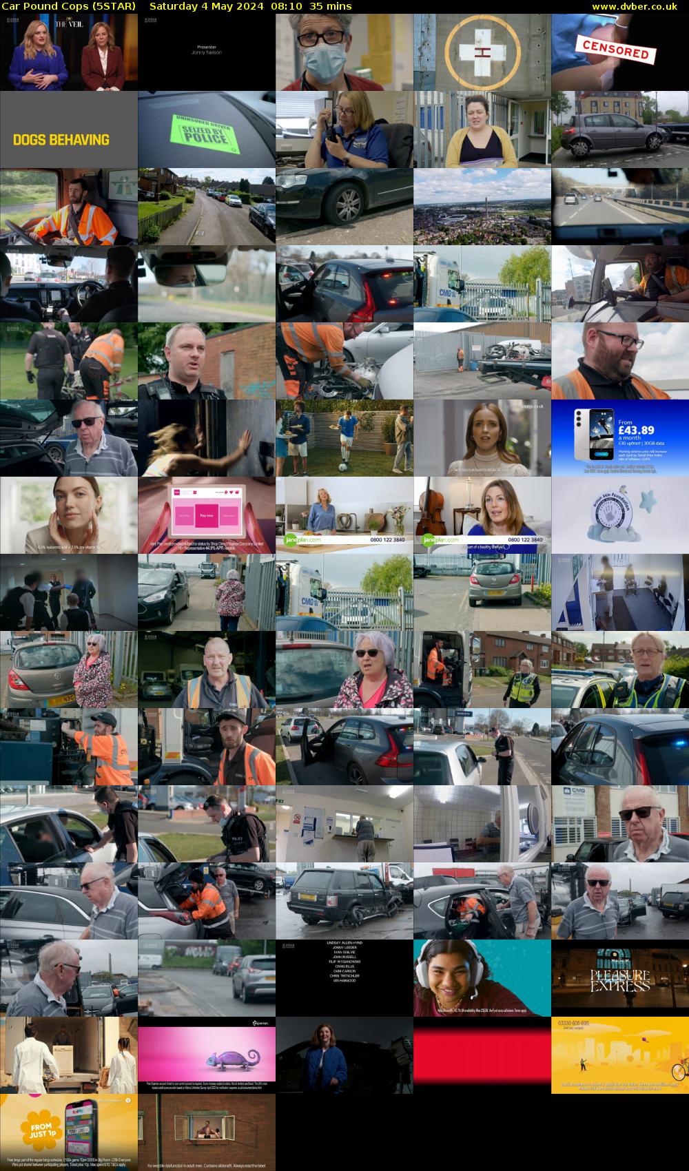 Car Pound Cops (5STAR) Saturday 4 May 2024 08:10 - 08:45