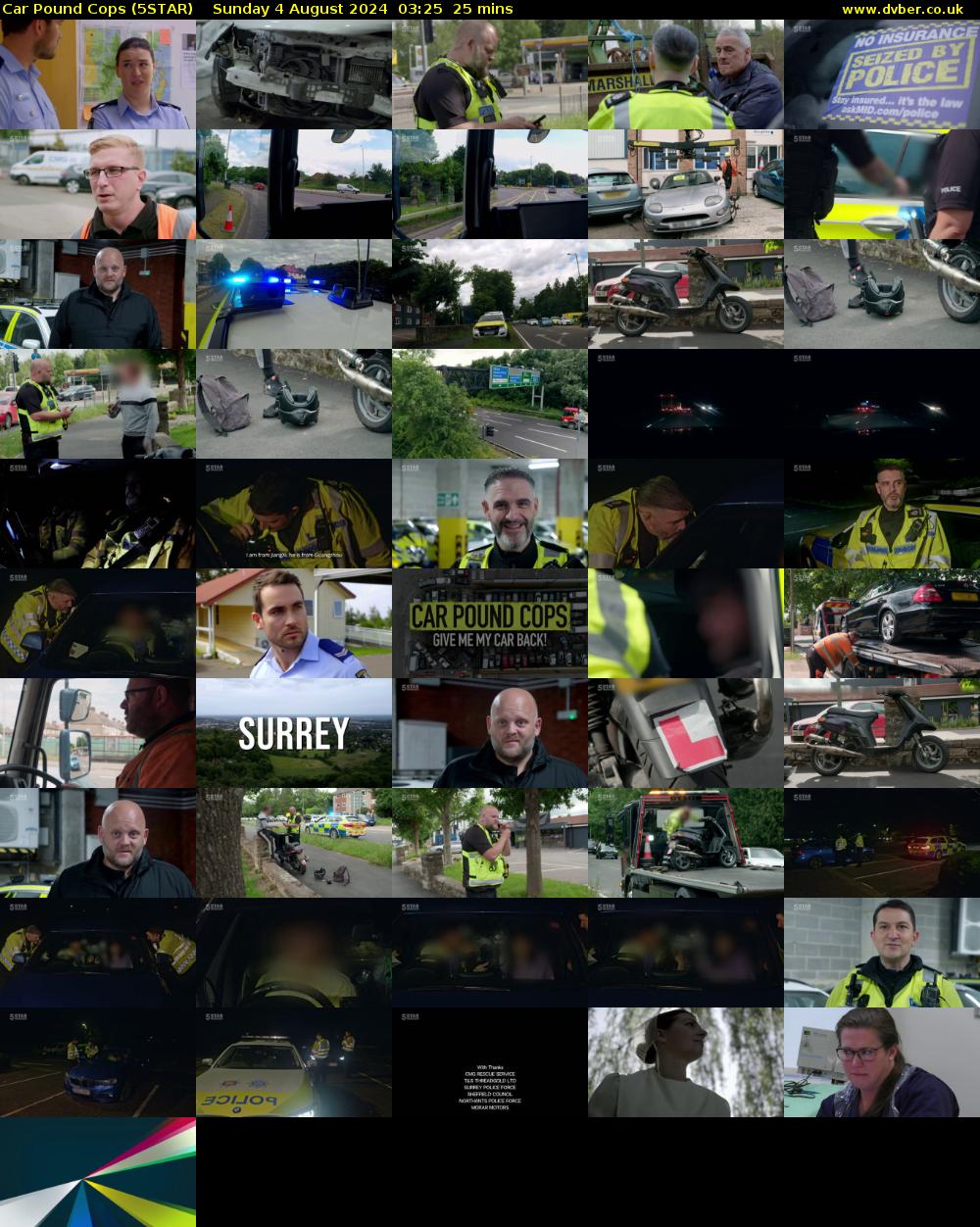 Car Pound Cops (5STAR) Sunday 4 August 2024 03:25 - 03:50