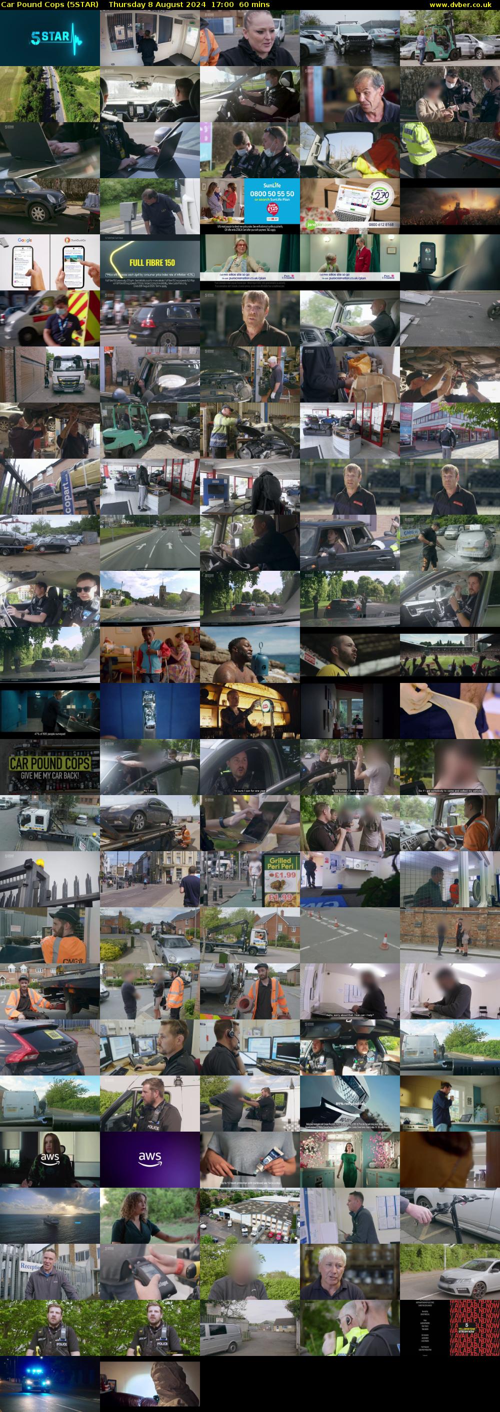 Car Pound Cops (5STAR) Thursday 8 August 2024 17:00 - 18:00