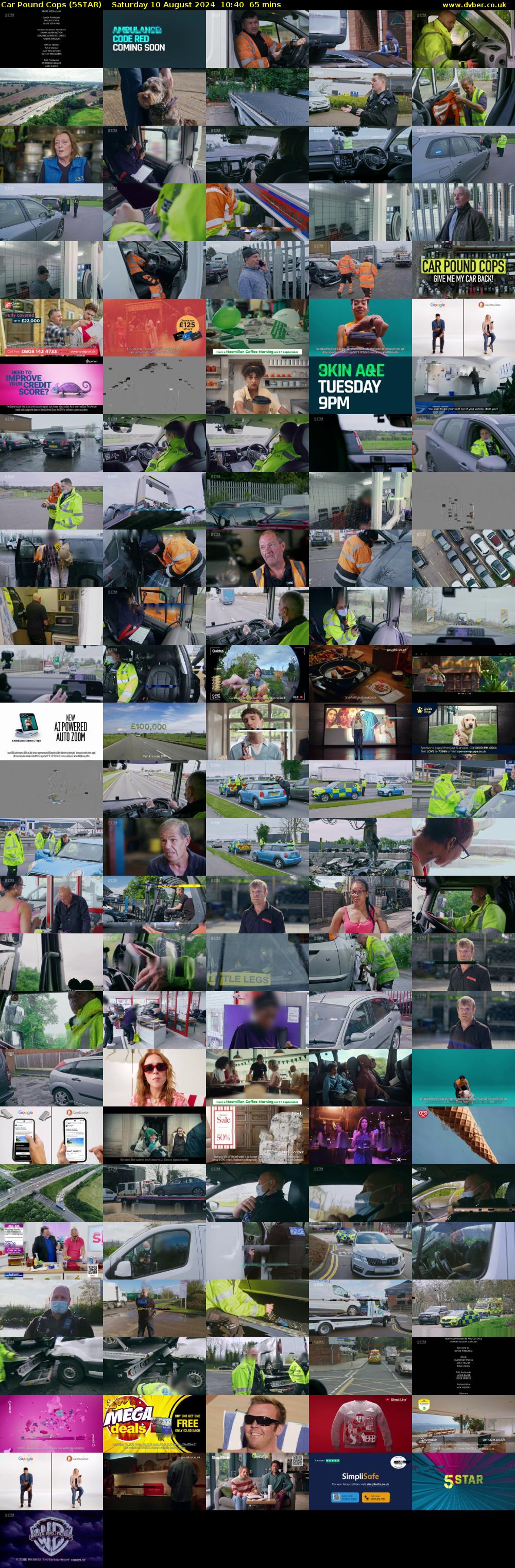 Car Pound Cops (5STAR) Saturday 10 August 2024 10:40 - 11:45