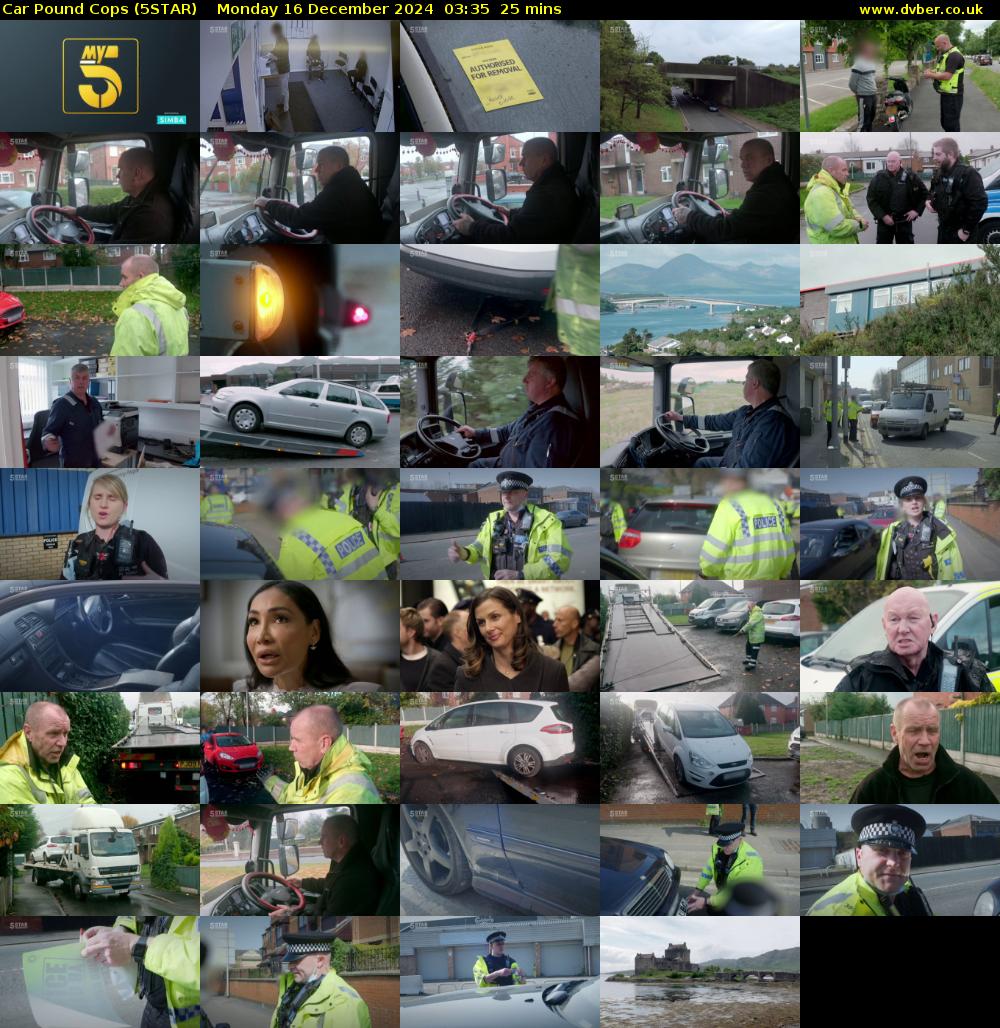Car Pound Cops (5STAR) Monday 16 December 2024 03:35 - 04:00