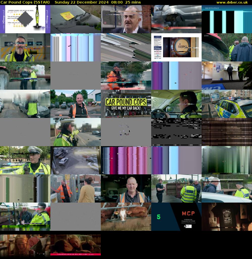 Car Pound Cops (5STAR) Sunday 22 December 2024 08:00 - 08:25