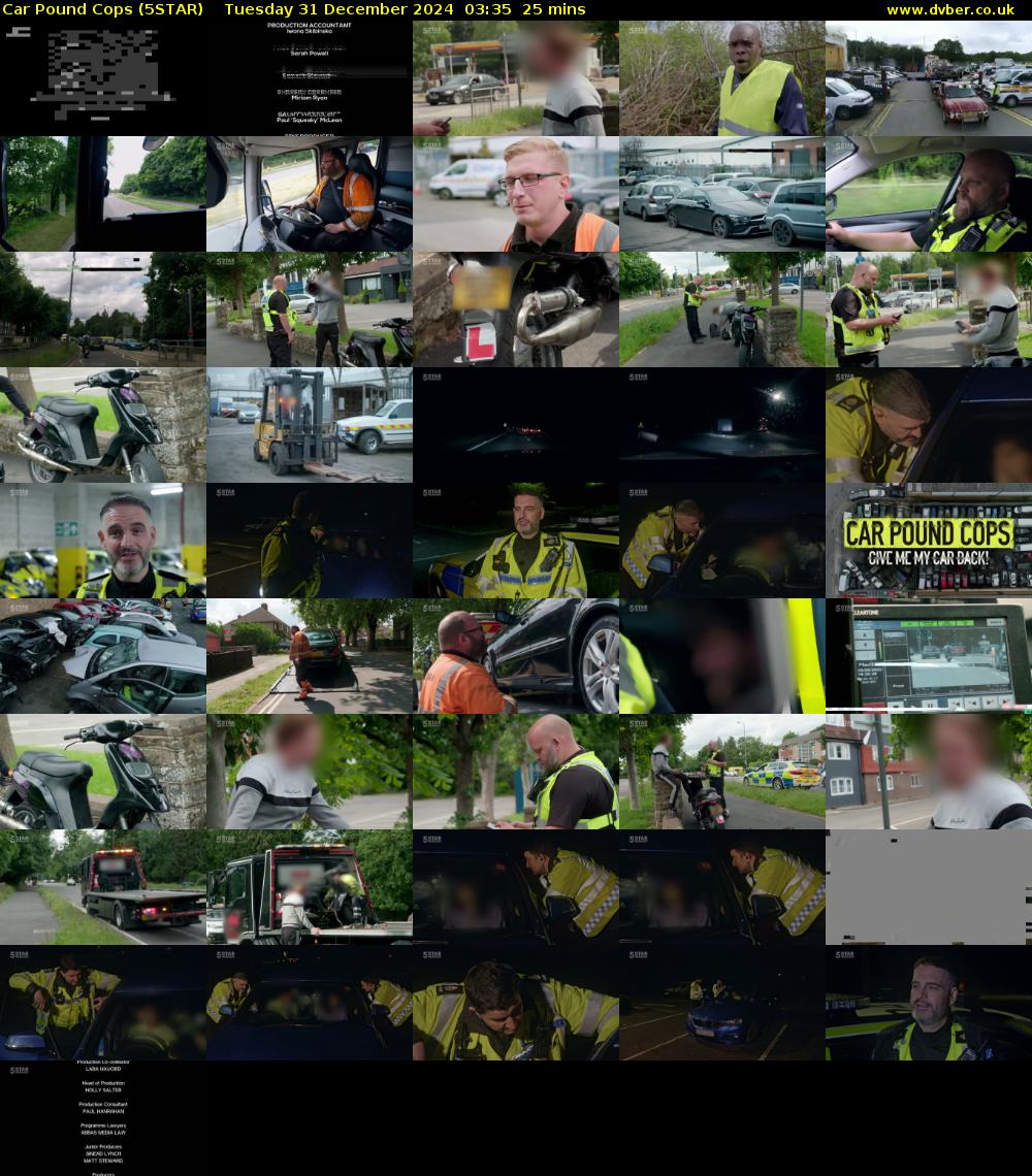 Car Pound Cops (5STAR) Tuesday 31 December 2024 03:35 - 04:00