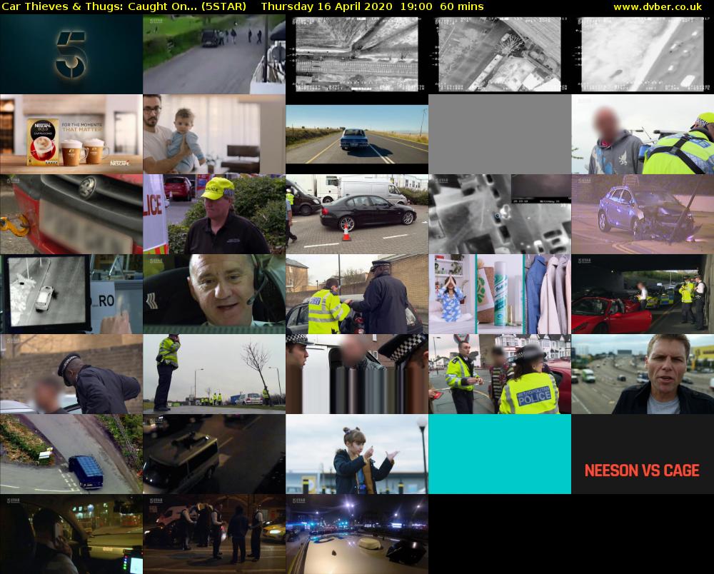 Car Thieves & Thugs: Caught On... (5STAR) Thursday 16 April 2020 19:00 - 20:00