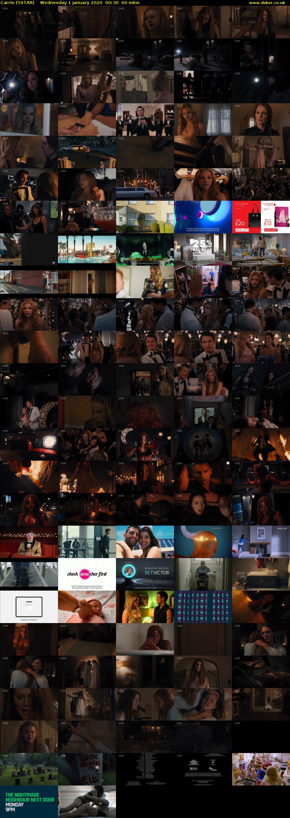 Carrie (5STAR) Wednesday 1 January 2020 00:30 - 01:30
