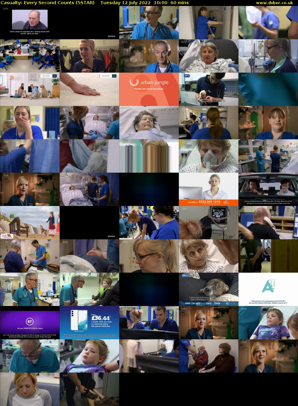 Casualty: Every Second Counts (5STAR) Tuesday 12 July 2022 10:00 - 11:00