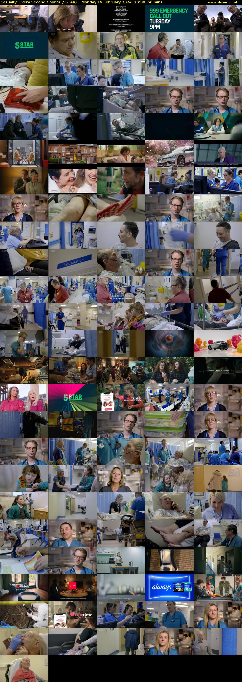 Casualty: Every Second Counts (5STAR) Monday 19 February 2024 20:00 - 21:00