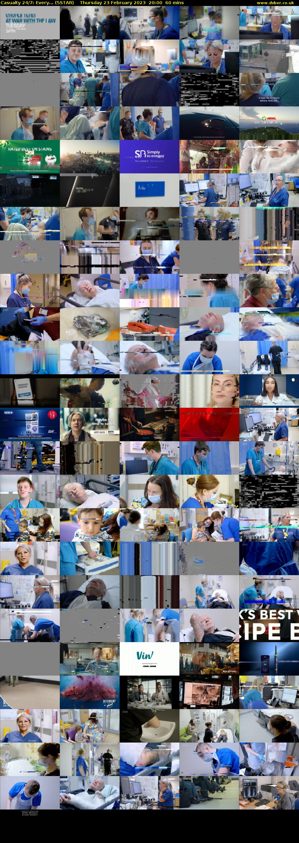 Casualty 24/7: Every... (5STAR) Thursday 23 February 2023 20:00 - 21:00
