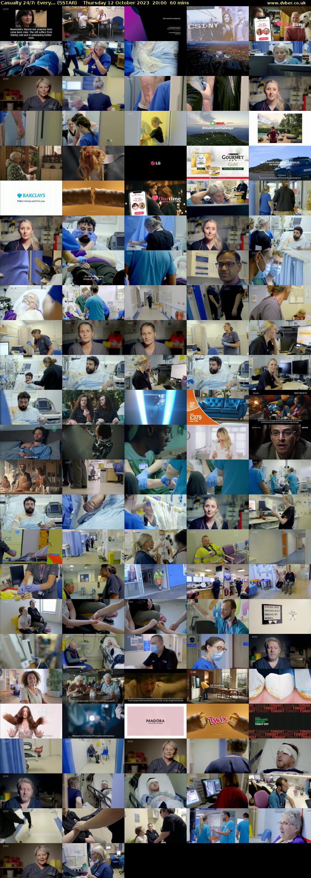 Casualty 24/7: Every... (5STAR) Thursday 12 October 2023 20:00 - 21:00