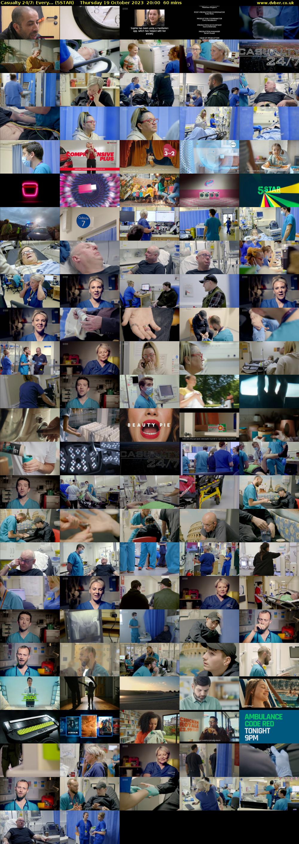 Casualty 24/7: Every... (5STAR) Thursday 19 October 2023 20:00 - 21:00
