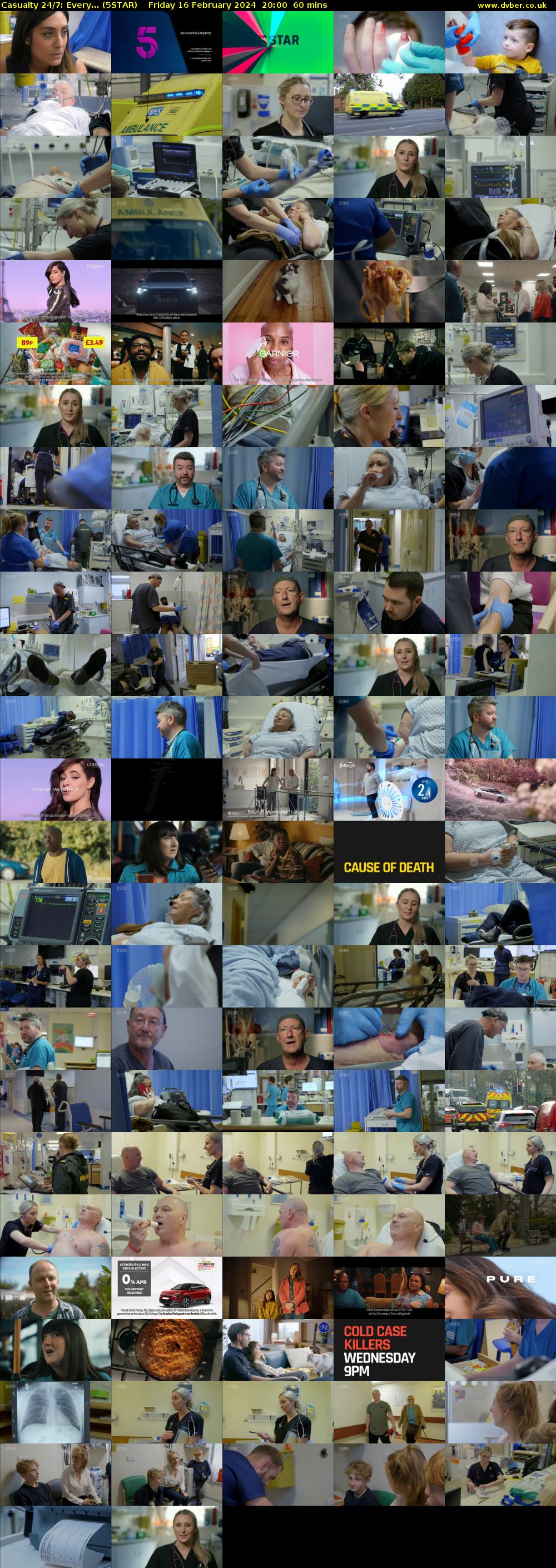 Casualty 24/7: Every... (5STAR) Friday 16 February 2024 20:00 - 21:00