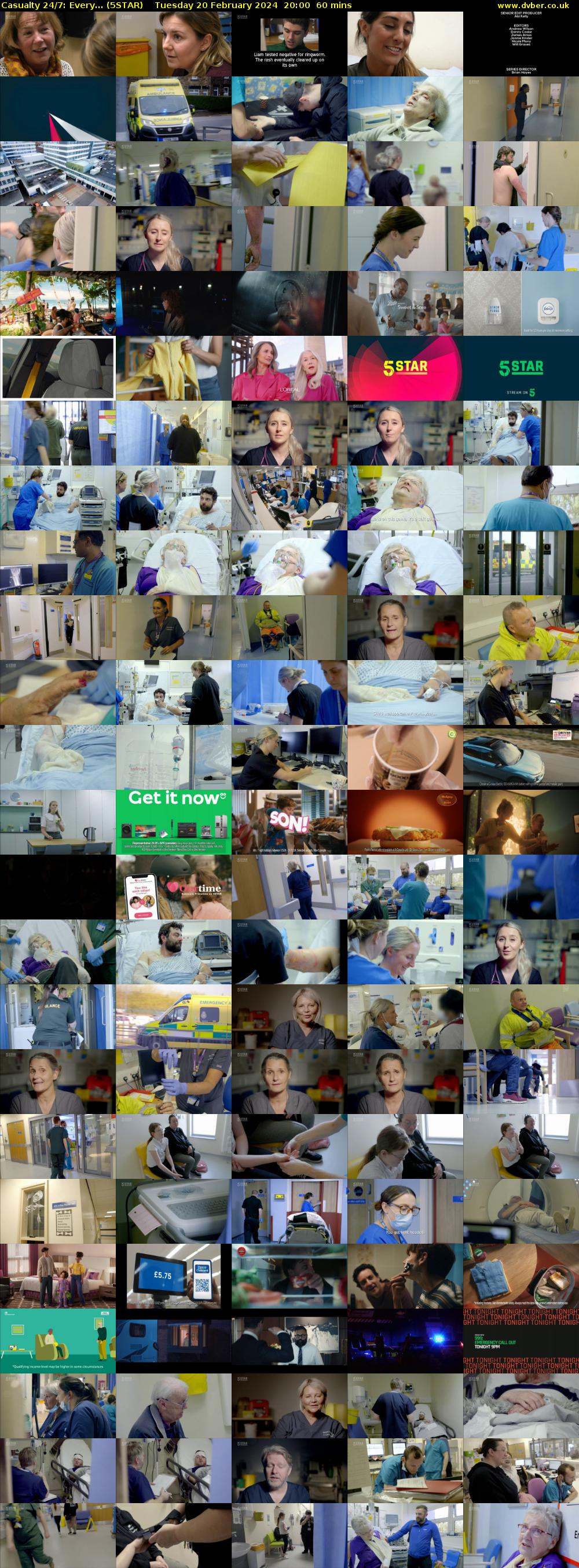 Casualty 24/7: Every... (5STAR) Tuesday 20 February 2024 20:00 - 21:00