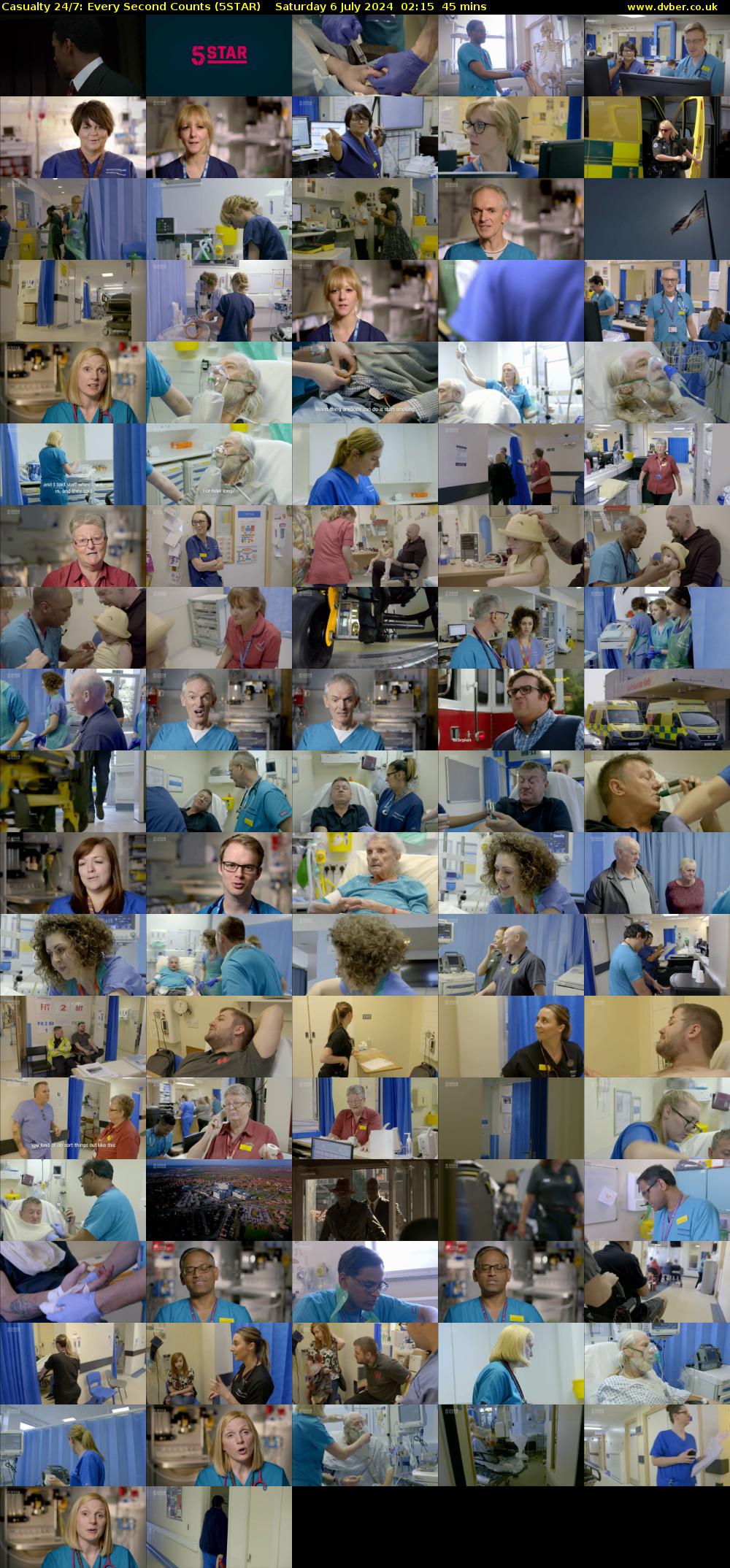 Casualty 24/7: Every Second Counts (5STAR) Saturday 6 July 2024 02:15 - 03:00