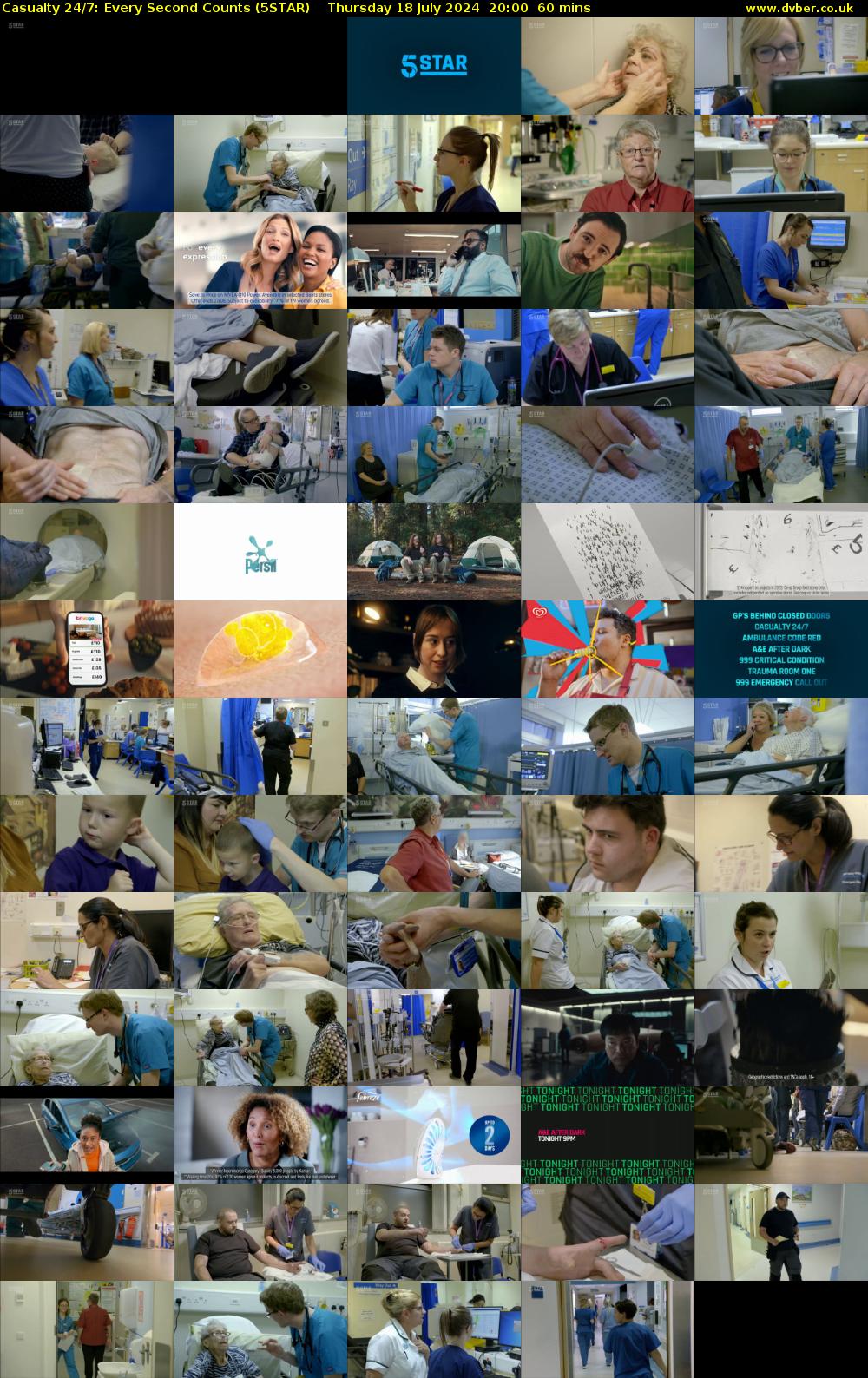 Casualty 24/7: Every Second Counts (5STAR) Thursday 18 July 2024 20:00 - 21:00