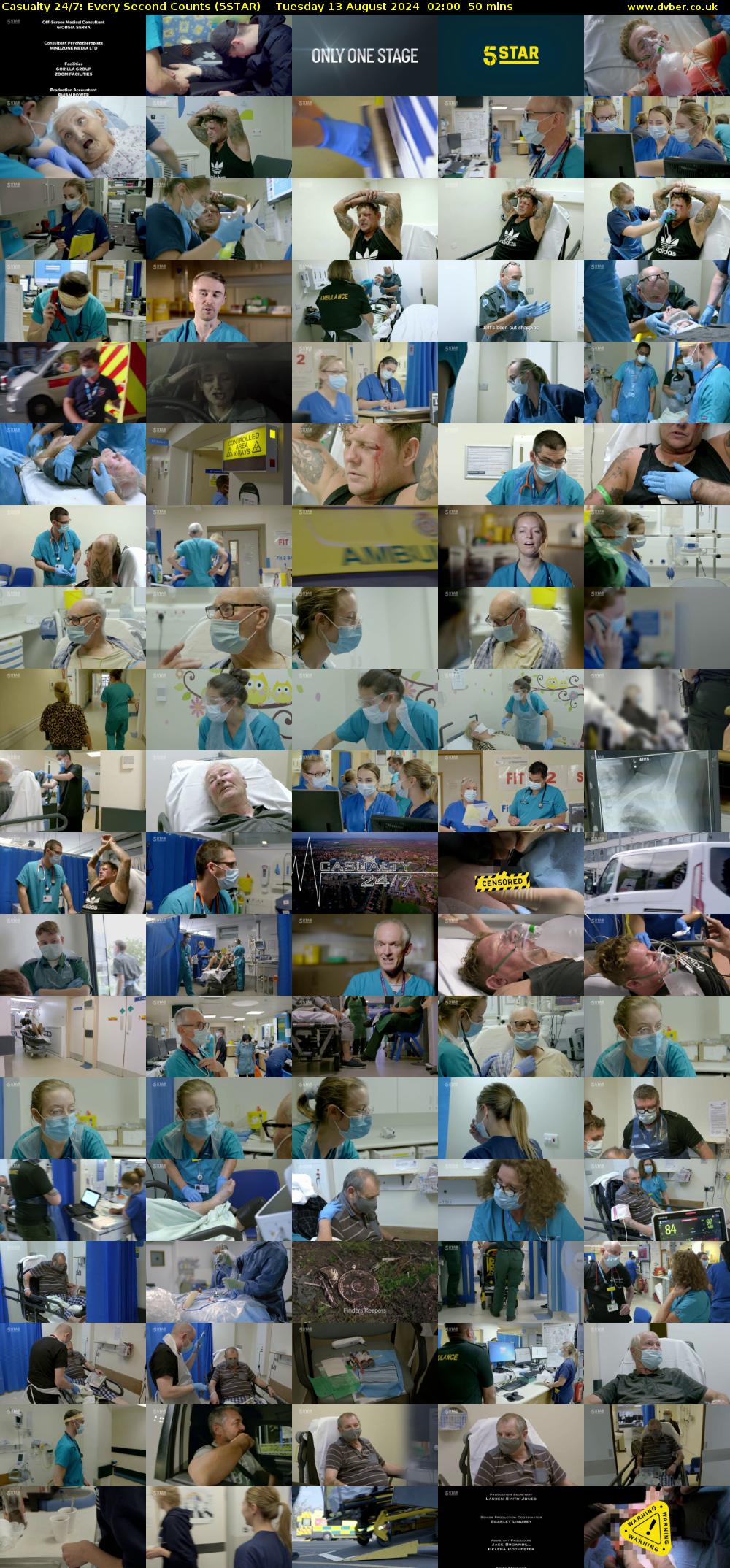 Casualty 24/7: Every Second Counts (5STAR) Tuesday 13 August 2024 02:00 - 02:50