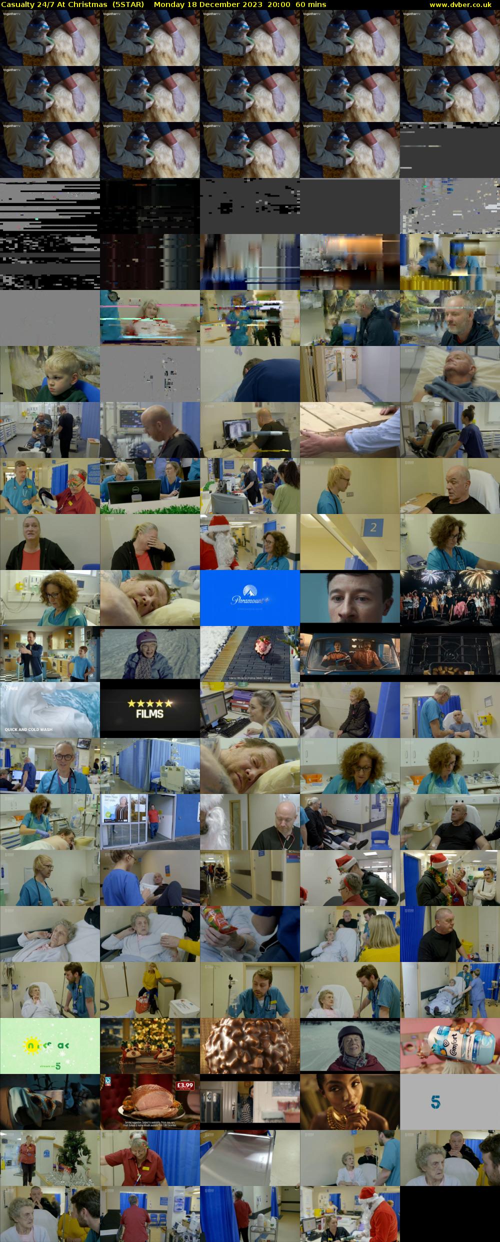 Casualty 24/7 At Christmas  (5STAR) Monday 18 December 2023 20:00 - 21:00