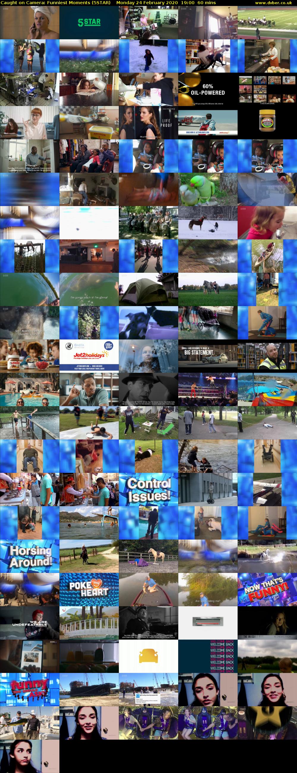 Caught on Camera: Funniest Moments (5STAR) Monday 24 February 2020 19:00 - 20:00