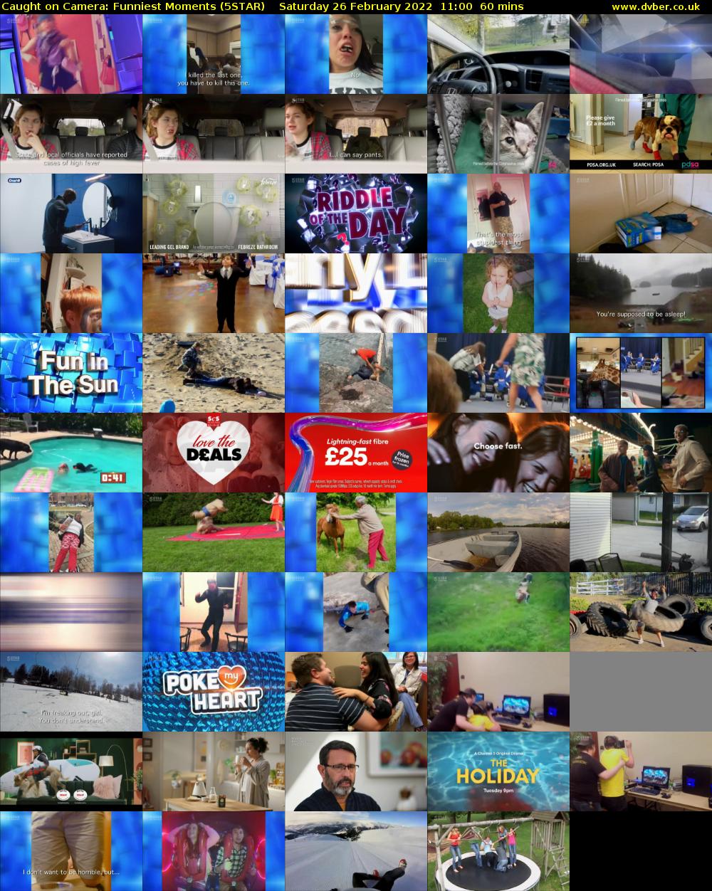 Caught on Camera: Funniest Moments (5STAR) Saturday 26 February 2022 11:00 - 12:00