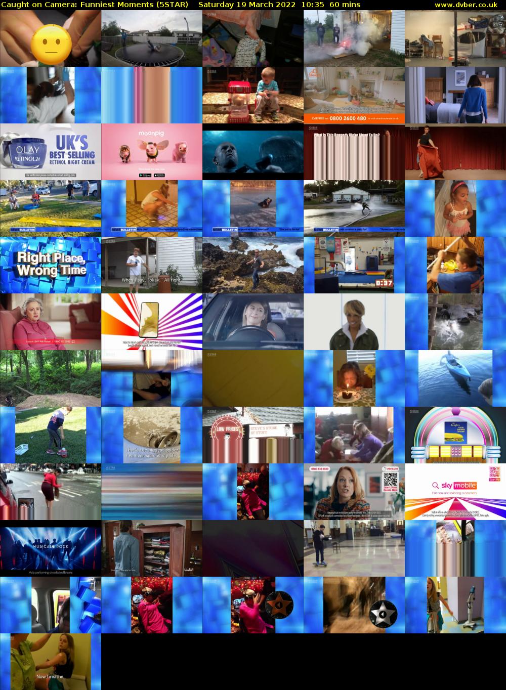 Caught on Camera: Funniest Moments (5STAR) Saturday 19 March 2022 10:35 - 11:35