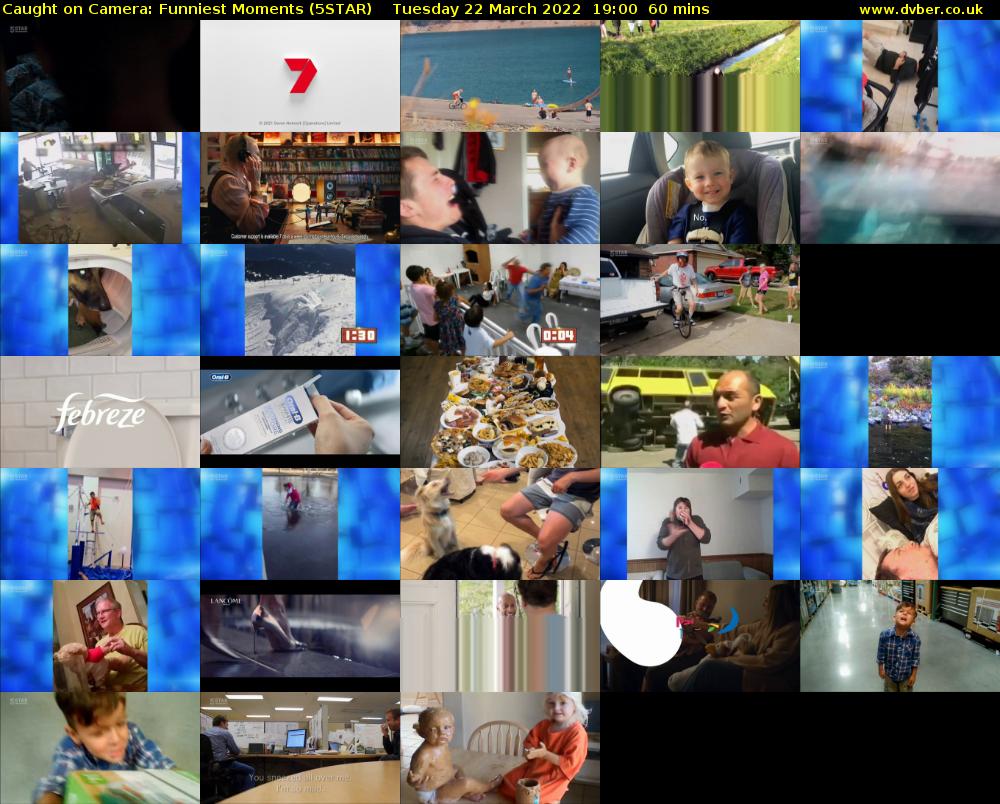 Caught on Camera: Funniest Moments (5STAR) Tuesday 22 March 2022 19:00 - 20:00
